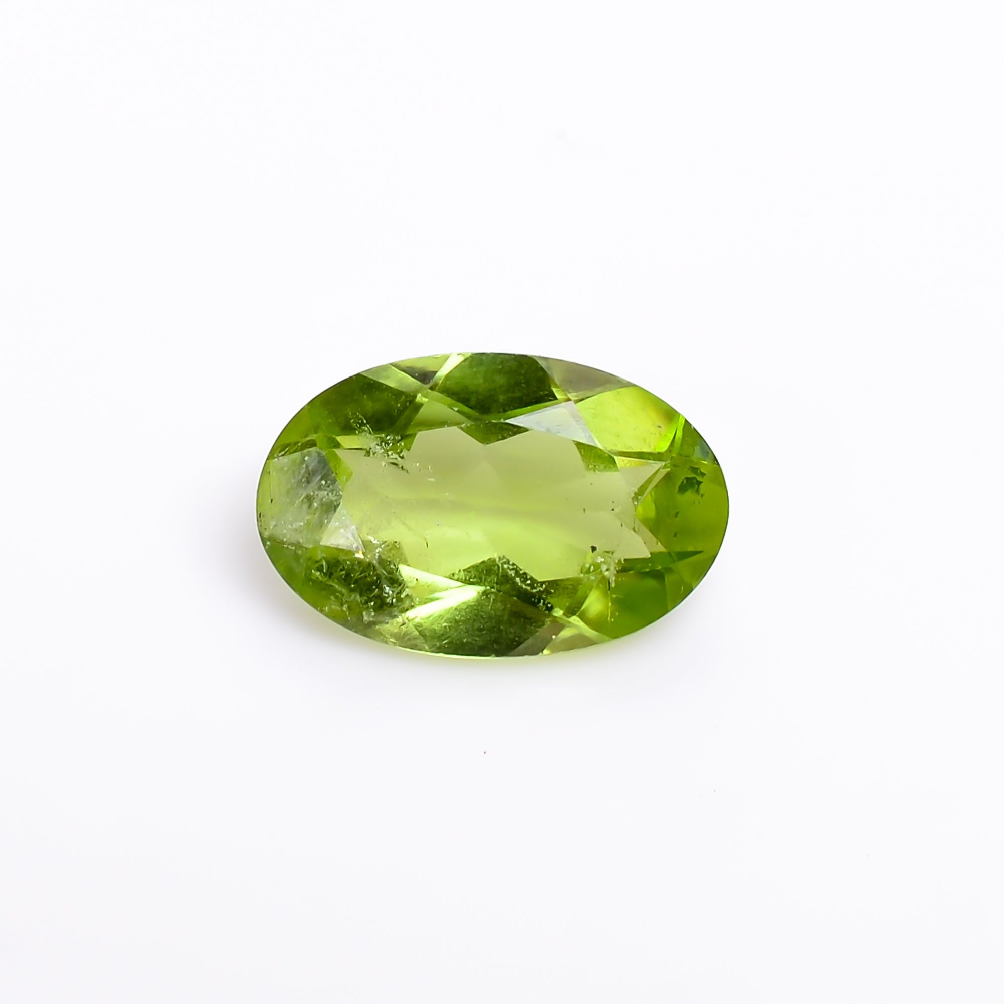 peridot natural oval shape cut stone loose gemstone